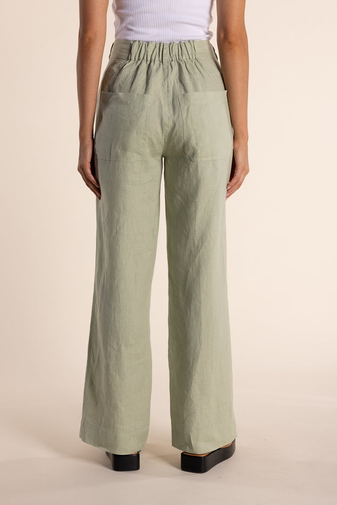 TWO T'S LINEN WIDE LEG PANT