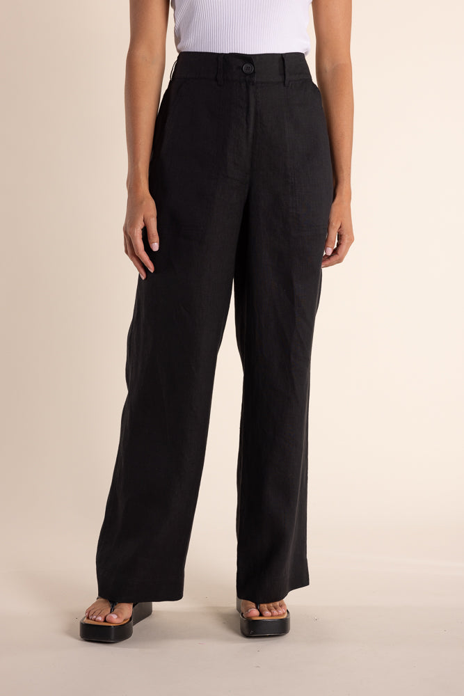 TWO T'S LINEN WIDE LEG PANT