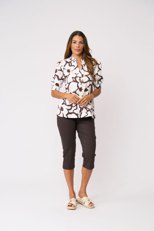 FOIL FUSS FREE CAPRI PANT