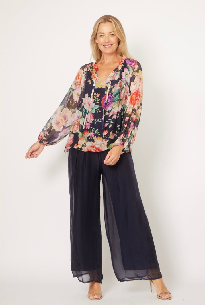 LA STRADA SILK PANTS