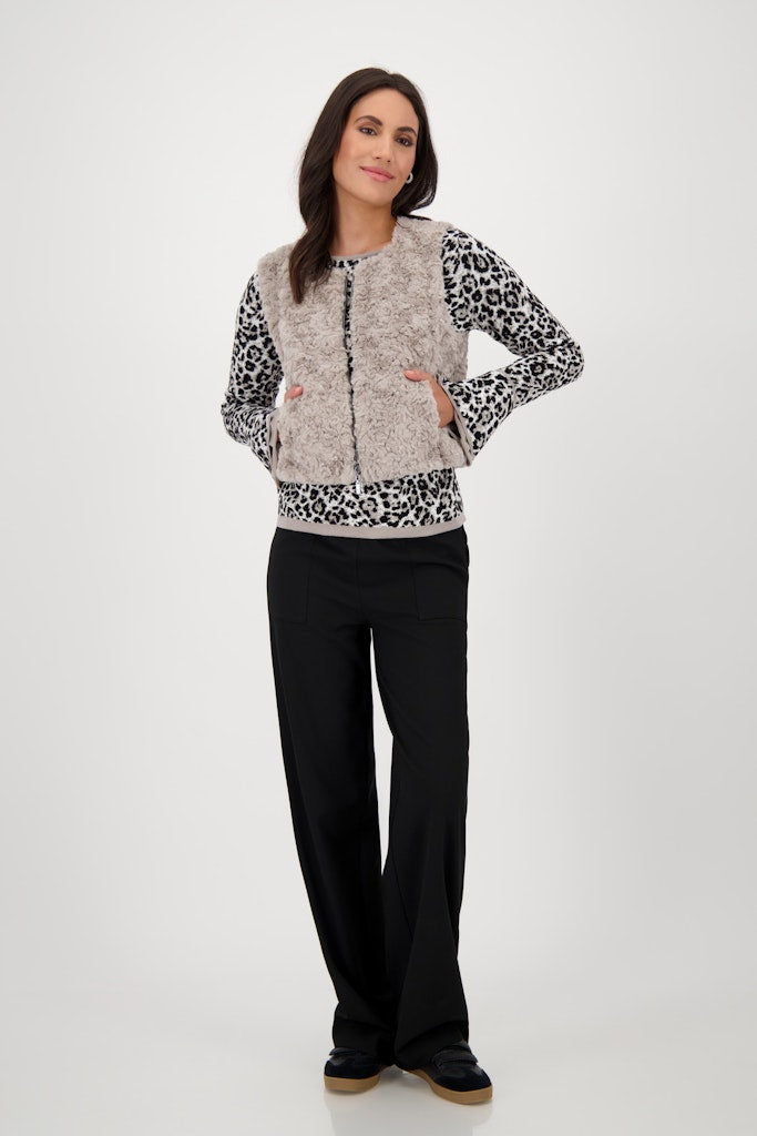 MONARI WAIST COAT FAKE FUR 809163